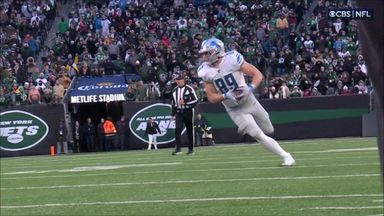 DETROIT, MI - AUGUST 11: Detroit Lions TE Brock Wright (89) in action  during the game between New York Giants and Detroit Lions on August 11,  2023 at Ford Field in Detroit