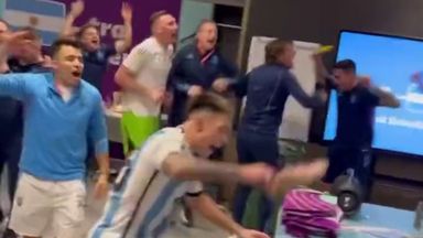 Argentina players sing ‘Muchachos’ in the dressing room 