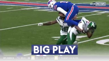 Josh Allen's acrobatic hurdle against New York Jets, Video, Watch TV Show