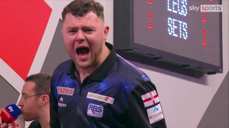 A stunning 150 checkout was Josh Rock's best moment on his tournament debut