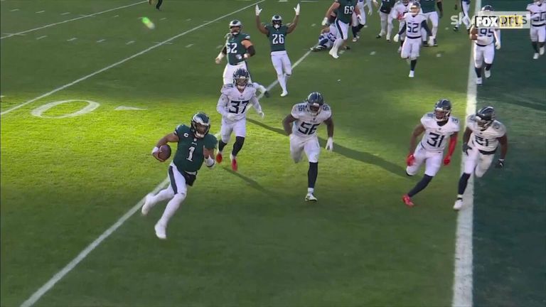 Jalen Hurts extends Philadelphia Eagles' lead with rapid rushing touchdown, Video, Watch TV Show