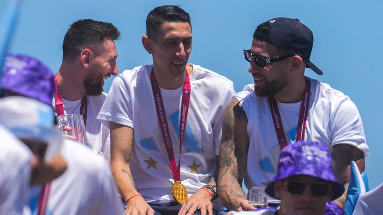 But Lionel Messi, Angel Di Maria, Nicolas Otamendi and their teammates were soon transferred to helicopters due to security concerns