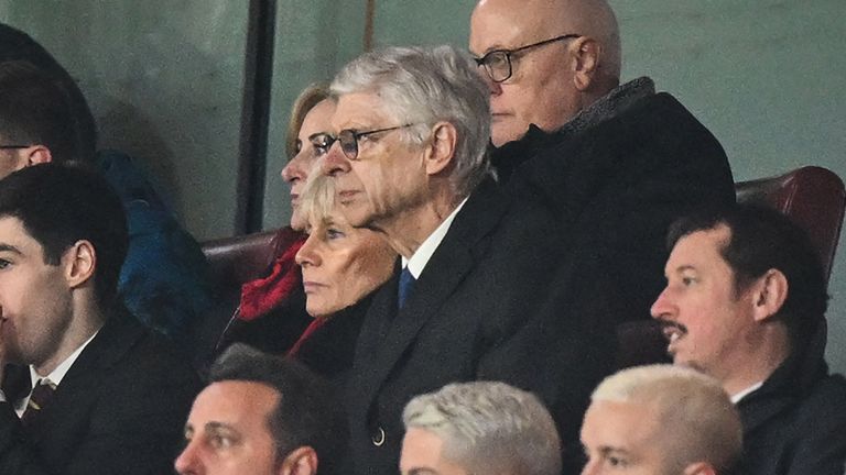 Arsene Wenger was back at the Emirates Stadium for the first time since 2018