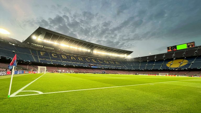 Barcelona&#39;s Camp Nou stadium