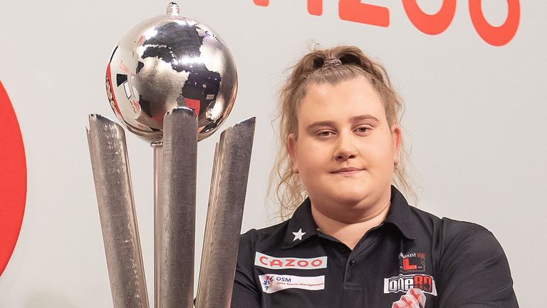 Beau Greaves at the World Darts Championship