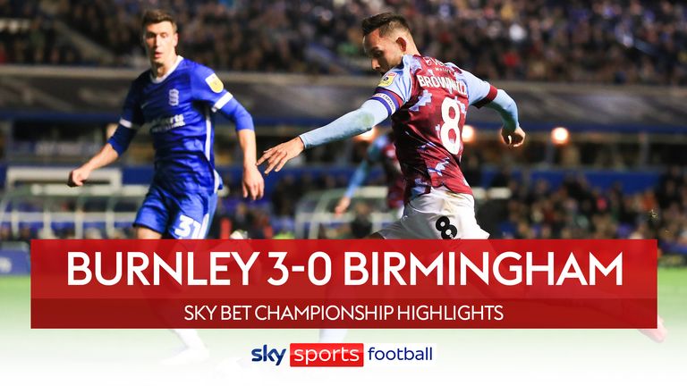 Burnley win 3-0 to Birmingham 