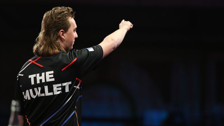 Danny Jansen during Day Five of the 2023 Cazoo World Darts Championship at Alexandra Palace, London on Monday 19th December 2022.