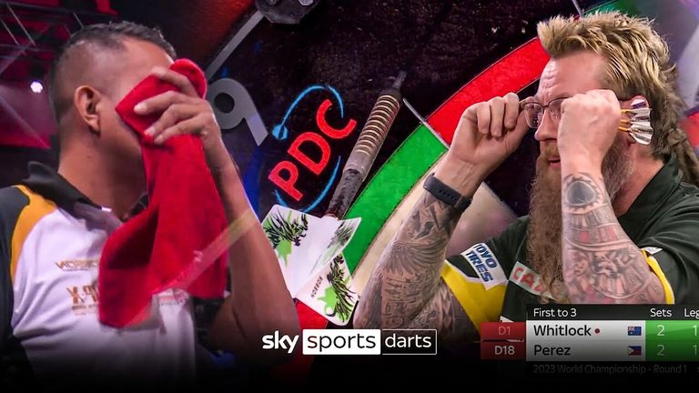 Simon Whitlock and Christian Perez had a leg to forget with countless opportunities at missed doubles