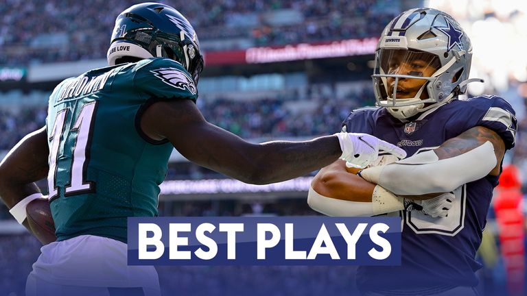 Watch some of the best plays from the Philadelphia Eagles and Dallas Cowboys this season, as the two big rivals go head to head on Christmas Eve this weekend