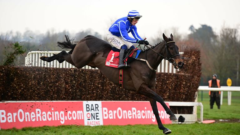Energumene and Paul Townend clear the final fence to win The Bar One Hilly Way Chase at Cork