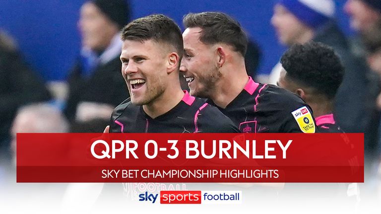 Highlights of the Sky Bet Championship match between Queens Park Rangers and Burnley.