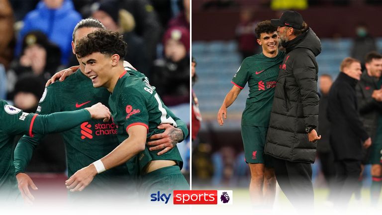 Take a look at all angles of teenager Stefan Bajcetic's first goal for Liverpool in their victory against Aston Villa on Boxing Day. 