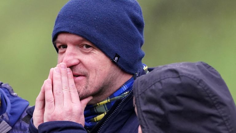 Scotland head coach Gregor Townsend was in attendance at the memorial for Doddie Weir