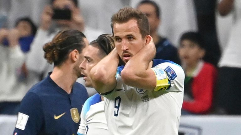 Harry Kane's penalty miss was his fourth in an England shirt