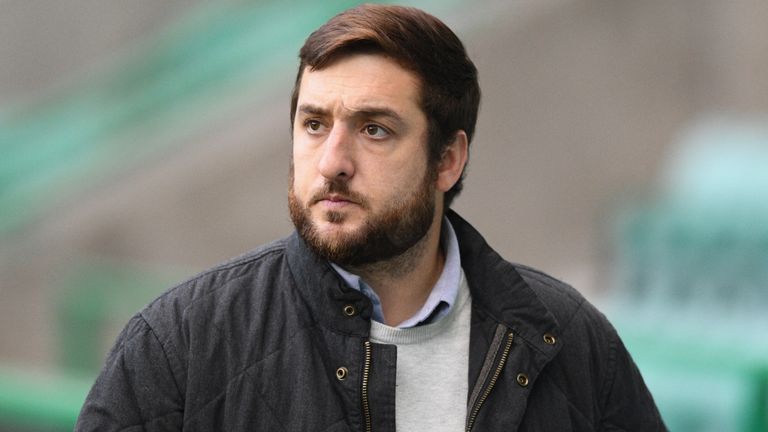 EDINBURGH, SCOTLAND - OCTOBER 21: Hibernian Head of Recruitment Ian Gordon during a cinch Premiership match between Hibernian and St Johnstone at Easter Road, on October 21, 2022, in Edinburgh, Scotland. (Photo by Mark Scates / SNS Group)