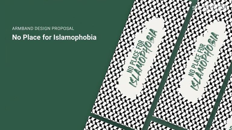 Armband design proposal for 'No Place for Islamophobia'