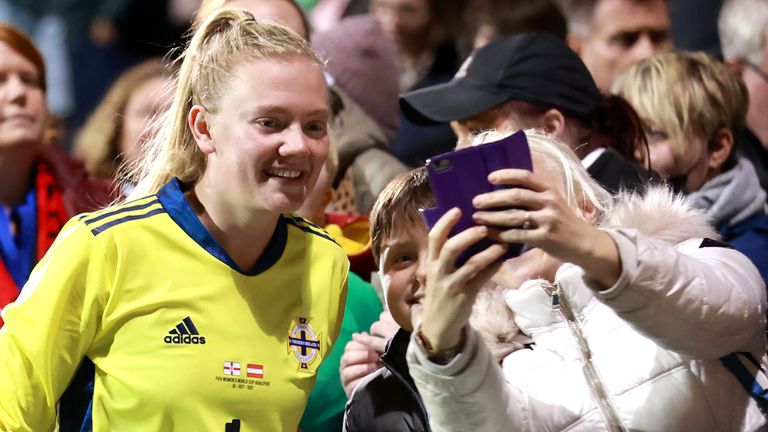 Jacqueline Burns has praised the fans that follow Northern Ireland internationally 