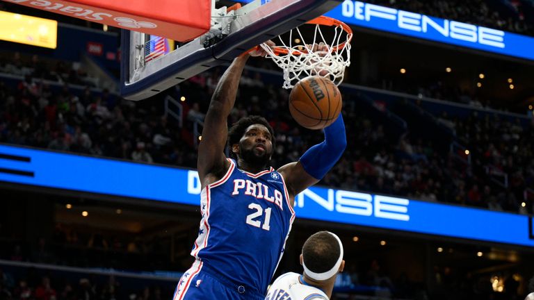Embiid shines for 76ers