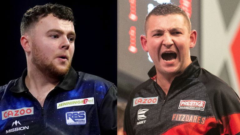 Josh Rock and Nathan Aspinall get ready to face off when the World Darts Championship returns after its Christmas break