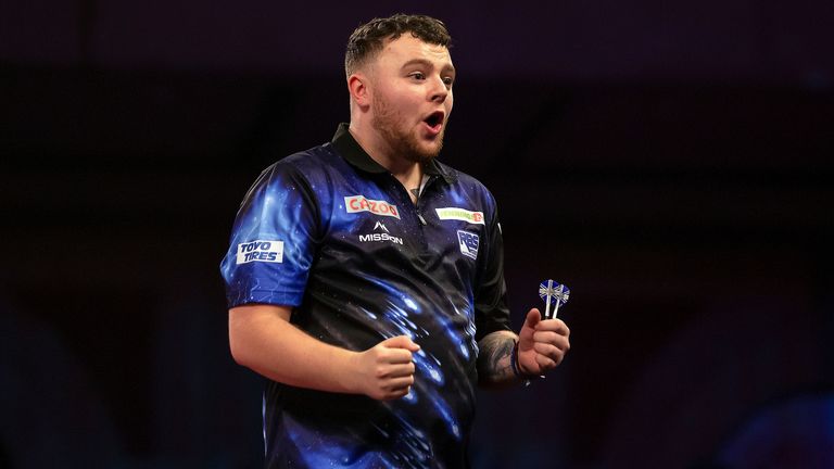 Josh Rock at the World Darts Championship