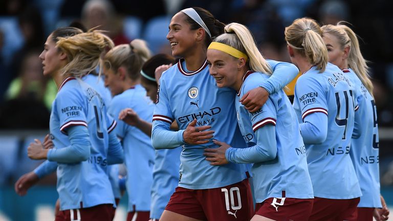 Chloe Kelly forced Man City's opener against Brighton