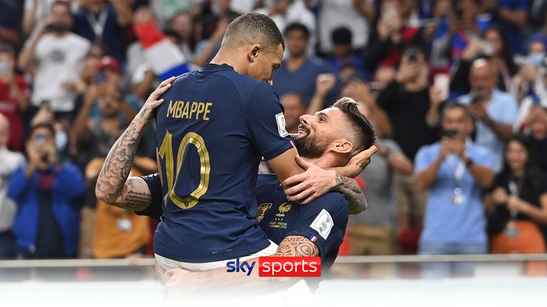 Olivier Giroud says that we have still not seen the best  of striker Kylian Mbappe.