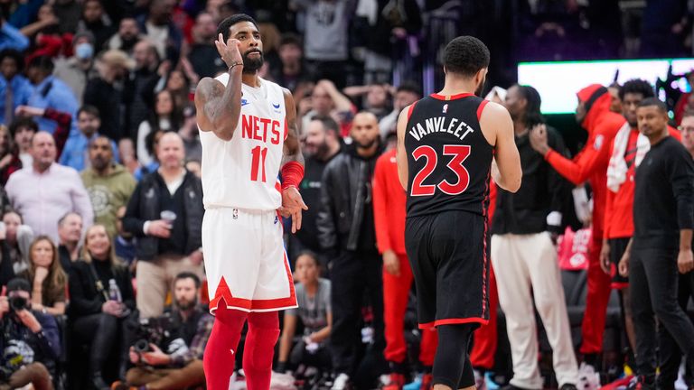 Kyrie Irving's buzzer-beater lifts Nets to comeback win over Raptors