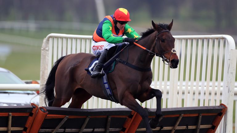 Lydford Lad in action over hurdles at Uttoxeter