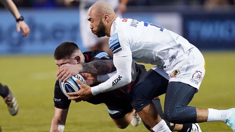 Marco Riccioni was one of Saracens' try-scorers (Photo:  James Manning/PA Wire/PA Images)