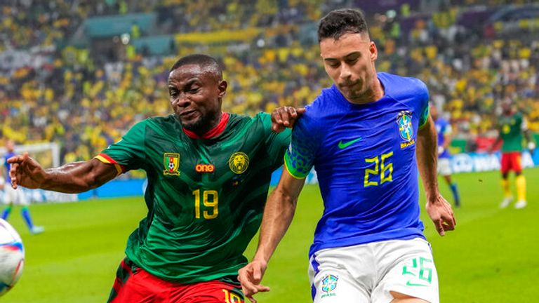 Gabriel Martinelli shone in Brazil's shock defeat to Cameroon 