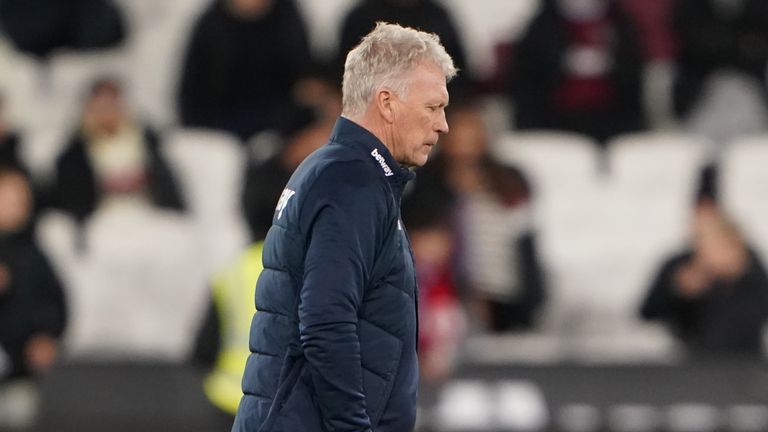 Moyes has overseen a fifth straight West Ham loss
