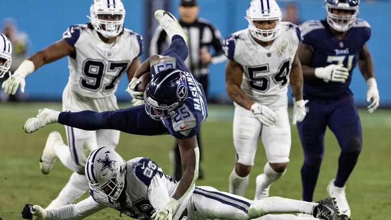 Highlights of the game between the Dallas Cowboys and the Tennessee Titans in Week 17 of the NFL season. 