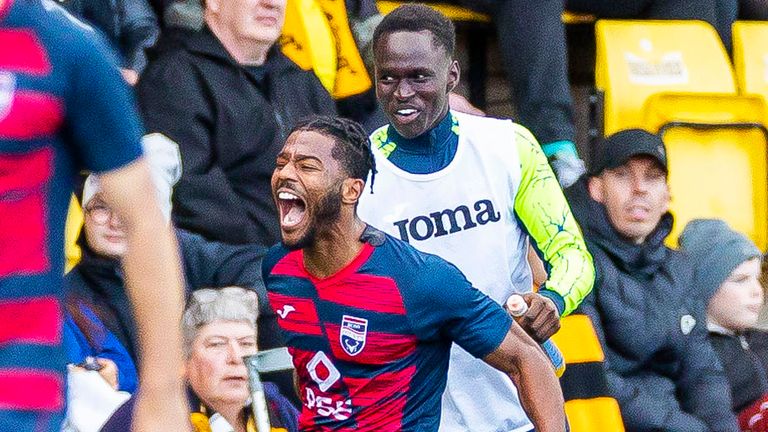Owura Edwards is on loan at Ross County from Colchester