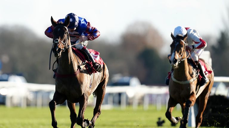 Paisley Park goes clear of Goshen to win his third Grade One Long Walk Hurdle title