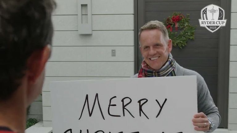 Luke Donald and Rory McIlroy Love Actually video.