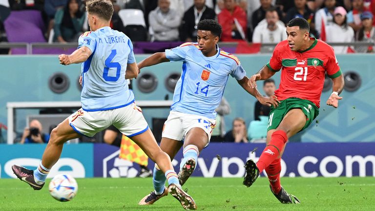 Morocco&#39;s Walid Cheddira had chances to win the game before it went to penalties