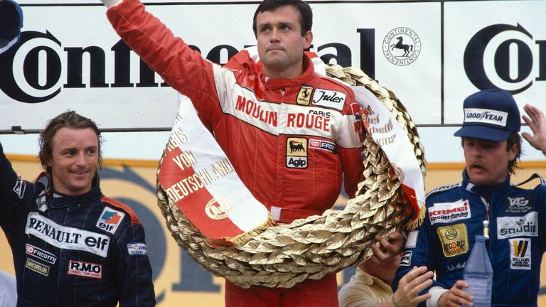 Patrick Tambay picked up his first career victory at the 1982 German GP with Ferrari