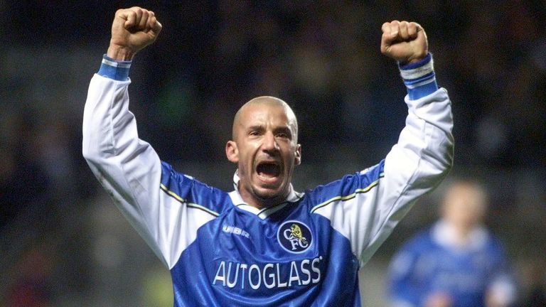 Gianluca Vialli with Chelsea