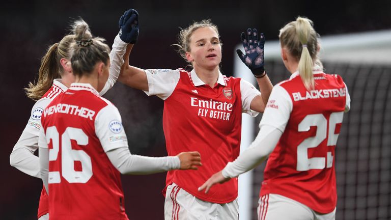 Vivianne Miedema&#39;s first-half winner gave Arsenal victory over Juventus