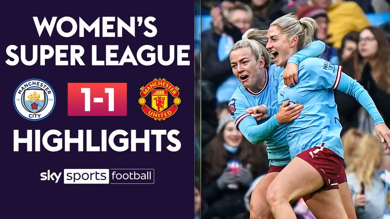 Man City Women v Man Utd Women WSL highlights thumb