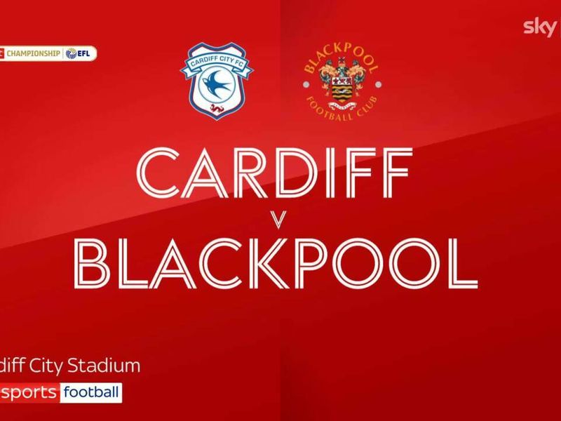 Blackpool FC - FT, Cardiff City 1 Blackpool 1 🍊 #UTMP