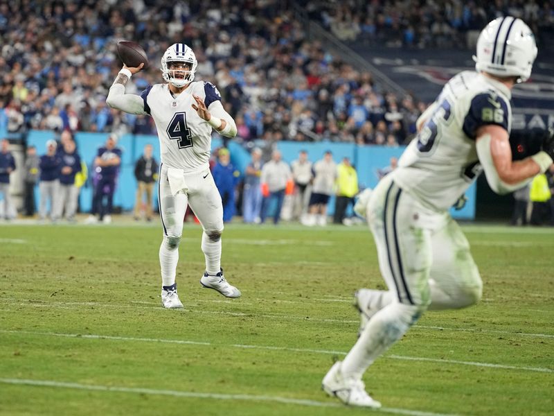 Prescott has 2 TD passes, Cowboys beat Titans 27-13