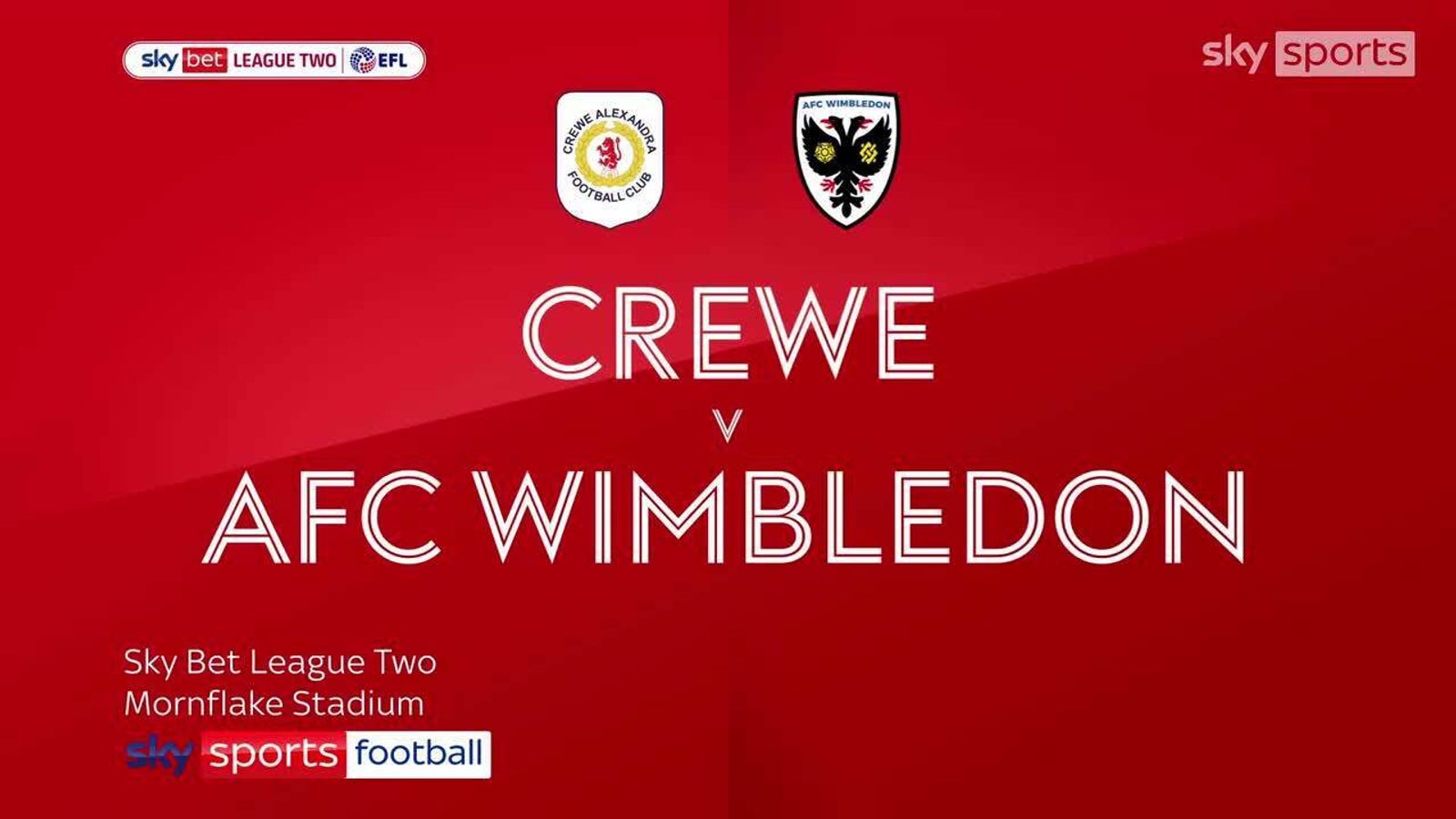 Crewe 0-0 AFC Wimbledon: Goalless at the Mornflake Stadium | Football ...