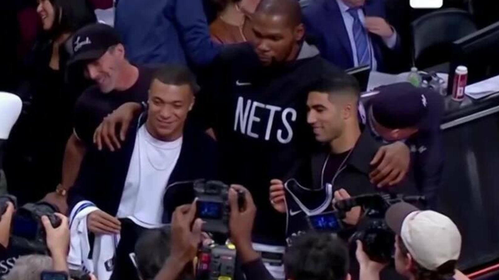 France World Cup Star Kylian Mbappe Watches Kevin Durant And Kyrie 