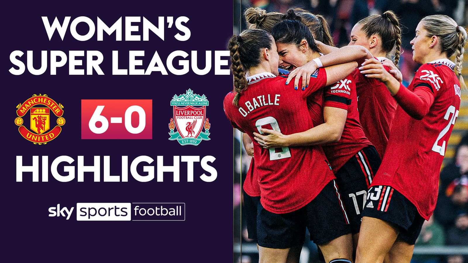 Man United Women 6 0 Liverpool Women Match Report And Highlights