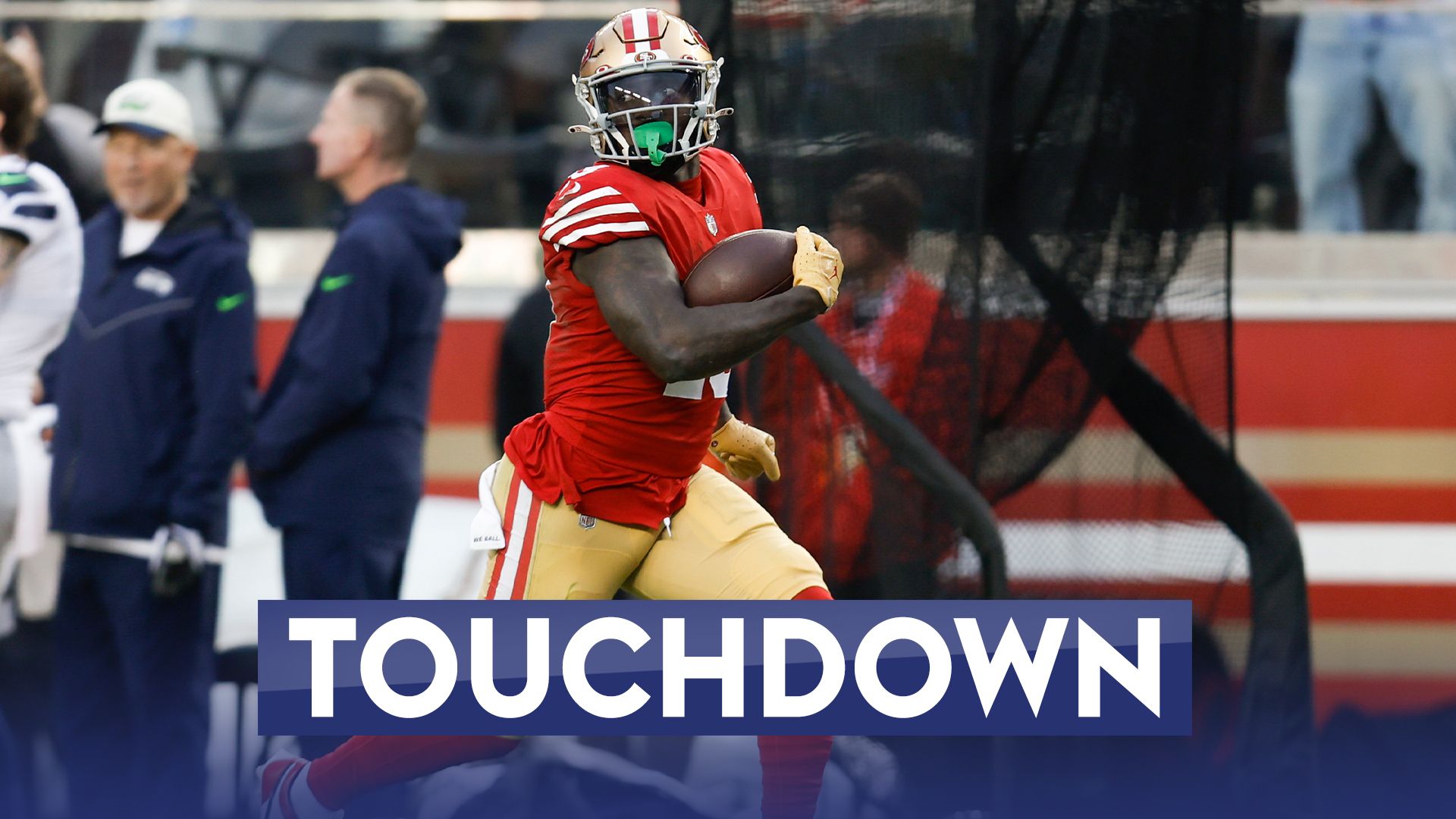 'There he goes!' | Samuel turns on the jets for sensational 74-yd TD!