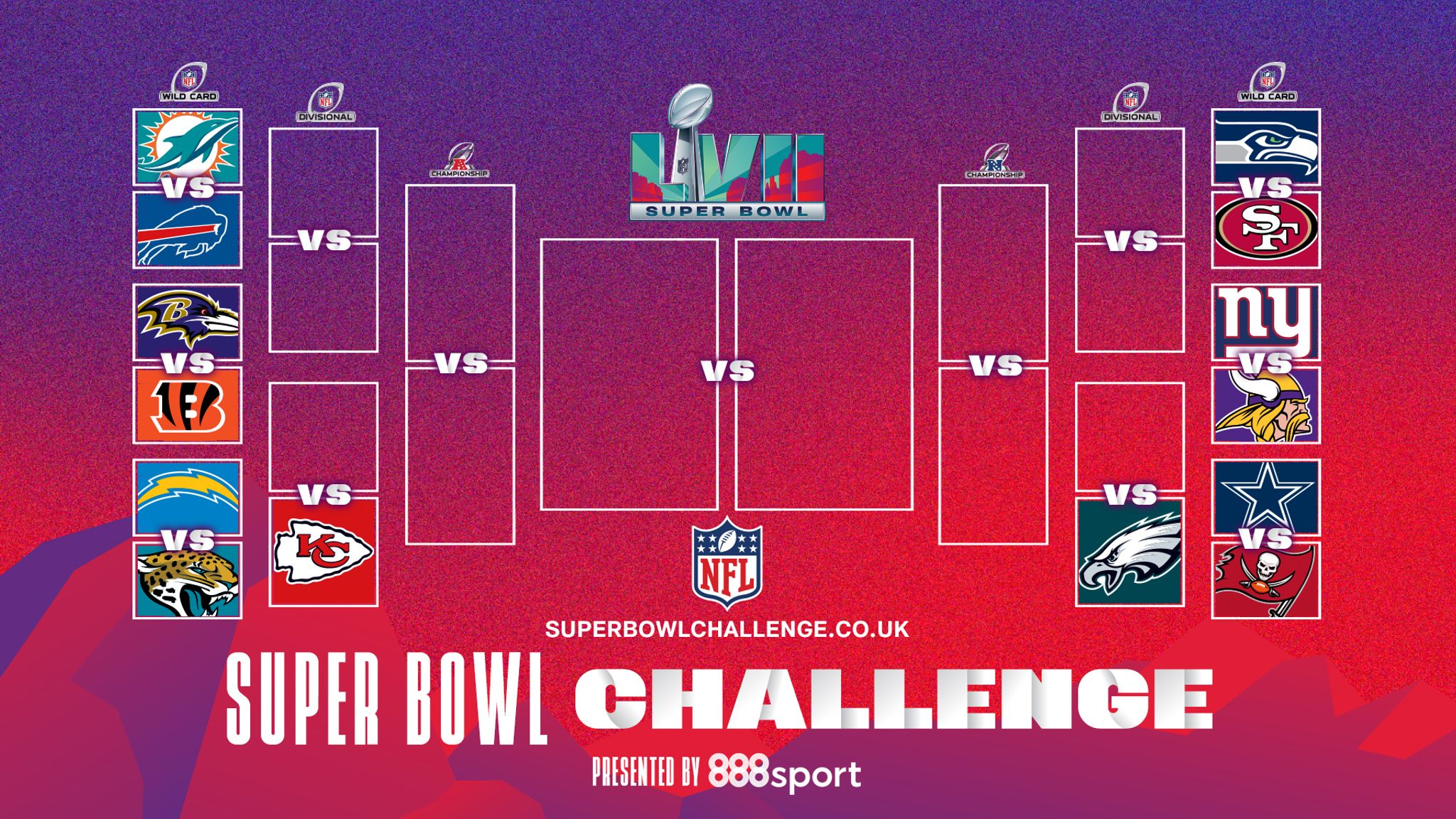 Super Bowl Challenge Sign up to play and pick who you think will emerge victorious in Super Bowl LVII from playoff field NFL News Sky Sports