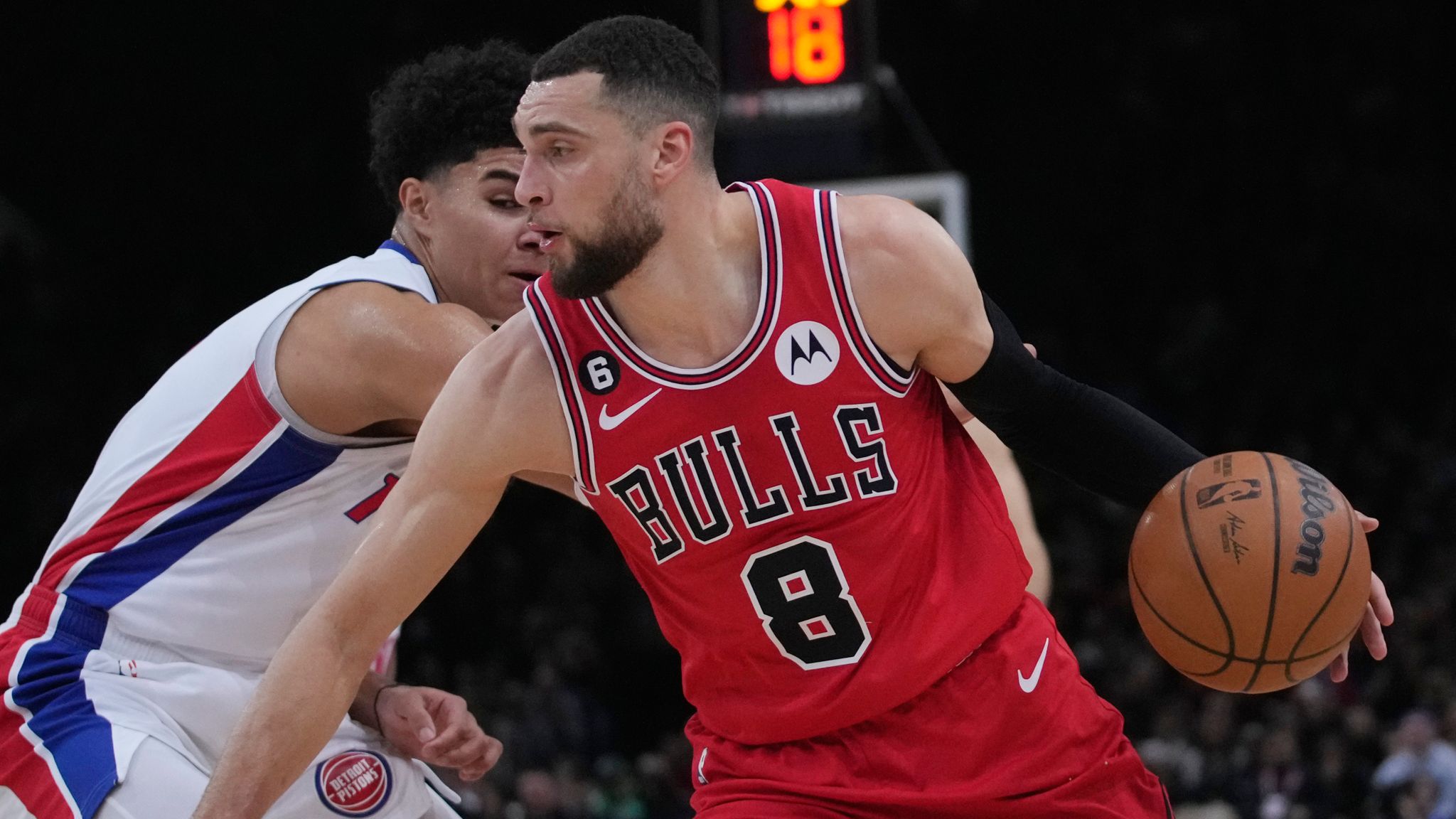 NBA Paris Game 2023: Zach LaVine leads Chicago Bulls to 108-126 victory  over Detroit Pistons