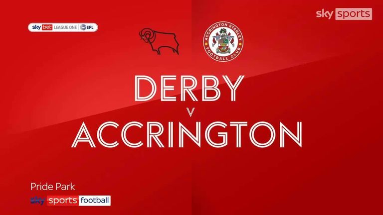 Highlights of the Sky Bet League One match between Derby County and  Accrington Stanley