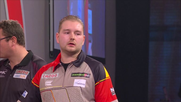 Dimitri Van den Bergh defeated Jonny Clayton to become the first Belgian to make it to the semi-finals of the World Championship.